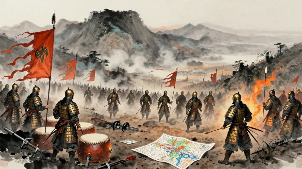 錯法 (Establishing the Law) — Chinese ink painting