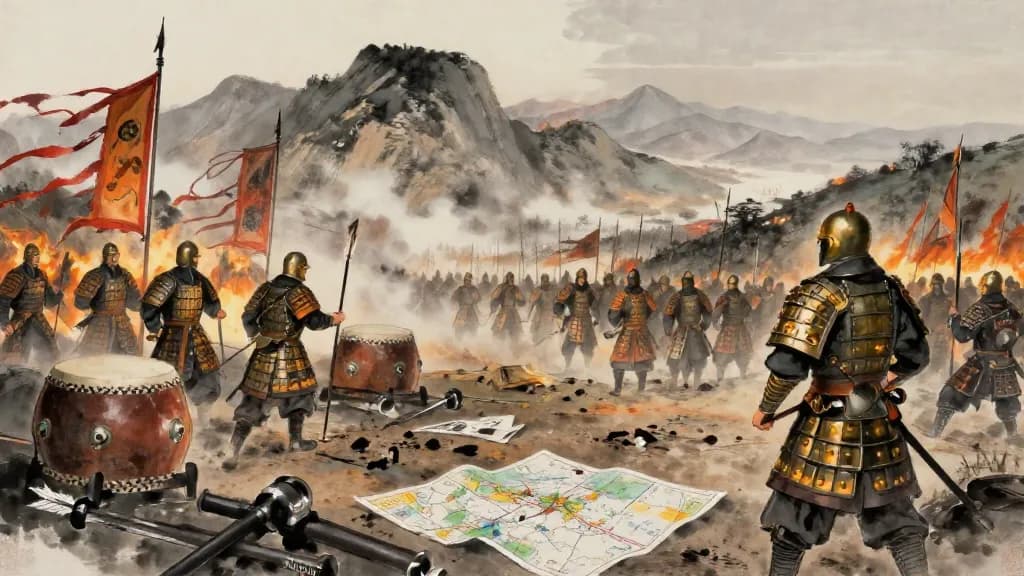 戰法 (Methods of Warfare) — Chinese ink painting