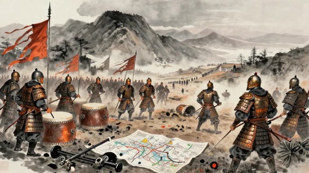 靳令 (Making Orders Strict) — Chinese ink painting