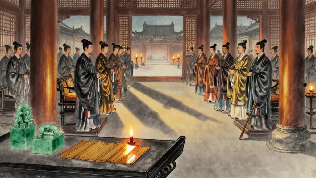 修權 (Cultivating Authority) — Chinese ink painting