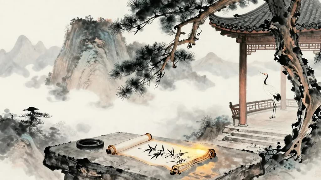 徠民 (Attracting the People) — Chinese ink painting