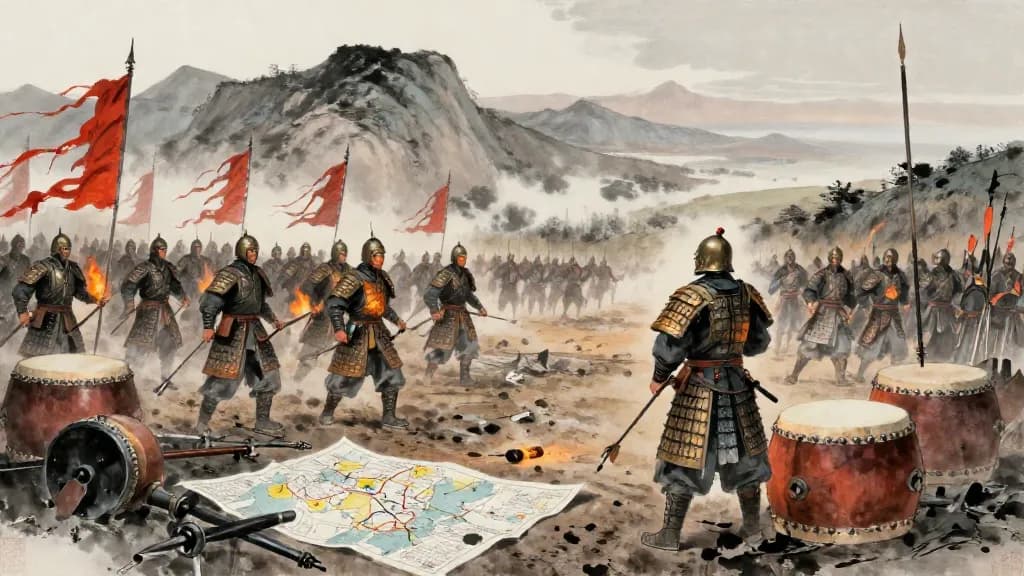 賞刑 (Reward and Punishment) — Chinese ink painting