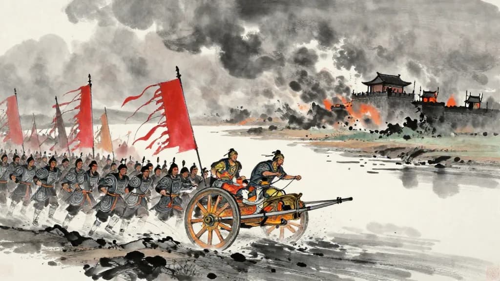 周本紀 (Annals of the Zhou) — Chinese ink painting