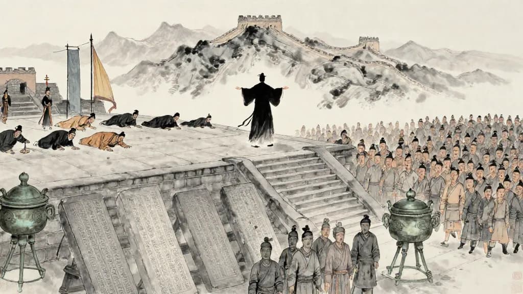 秦始皇本紀 (Annals of the First Emperor of Qin) — Chinese ink painting