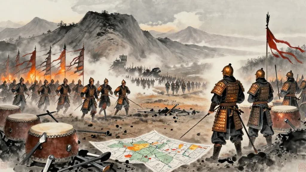 延氣 (Sustaining Morale) — Chinese ink painting