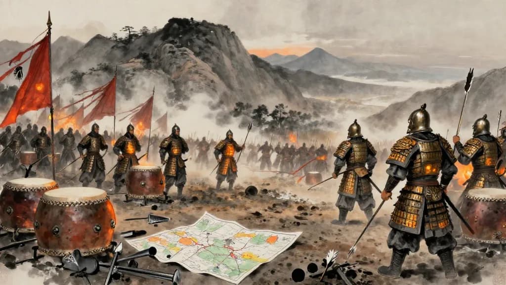 十問 (Ten Questions) — Chinese ink painting