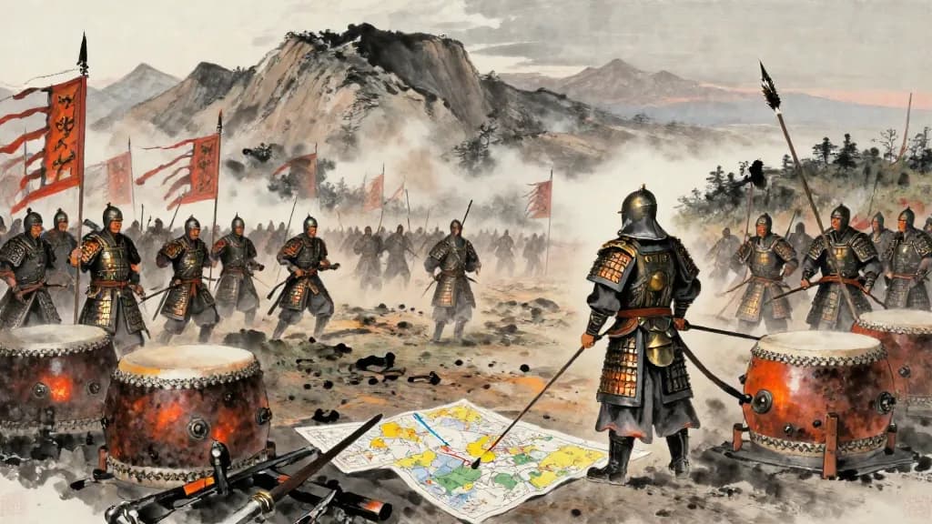 將失 (The General's Errors) — Chinese ink painting