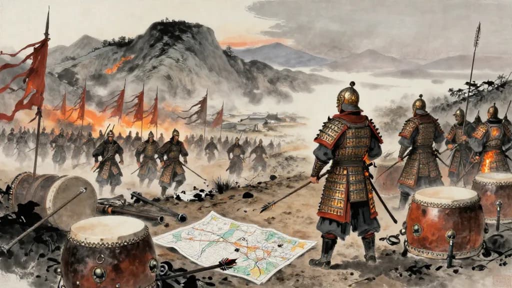 五度九奪 (Five Measures and Nine Seizures) — Chinese ink painting