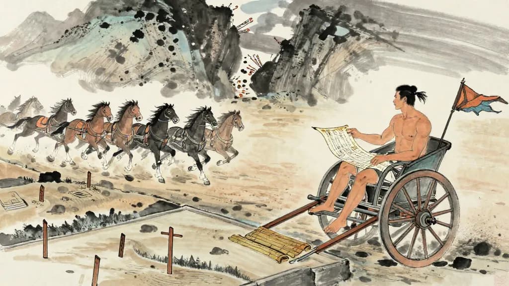 Sun Bin Bingfa (孫臏兵法) — Chinese ink painting