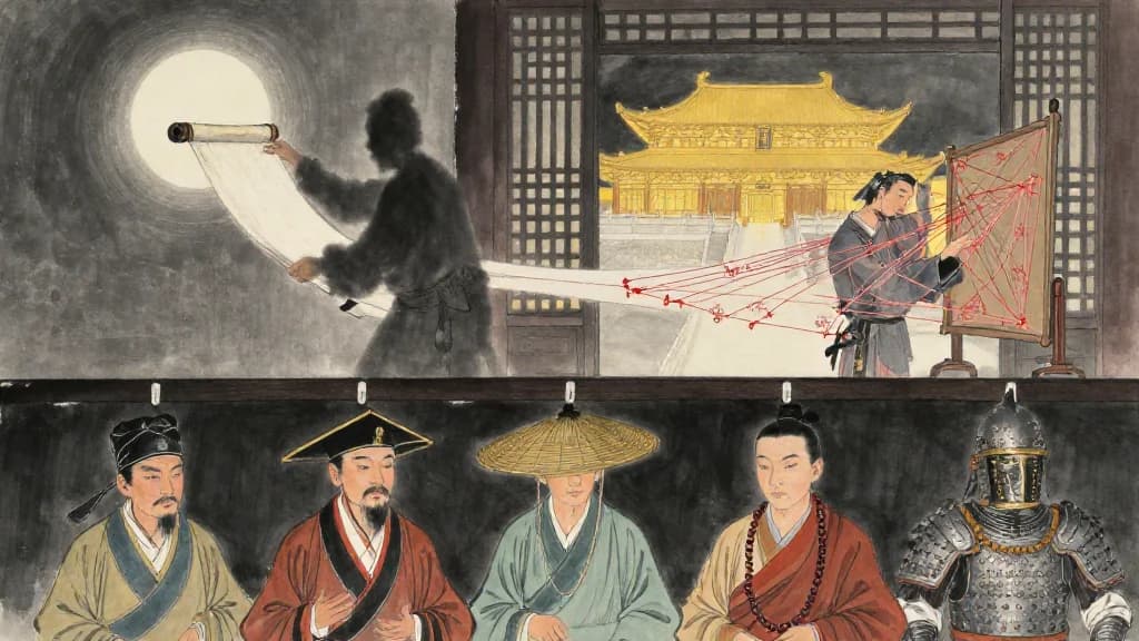 用間 (Use of Spies) — Chinese ink painting