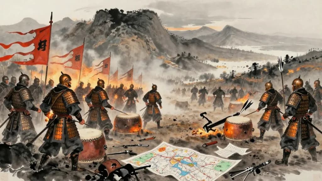 攻權 (The Principles of Attack) — Chinese ink painting