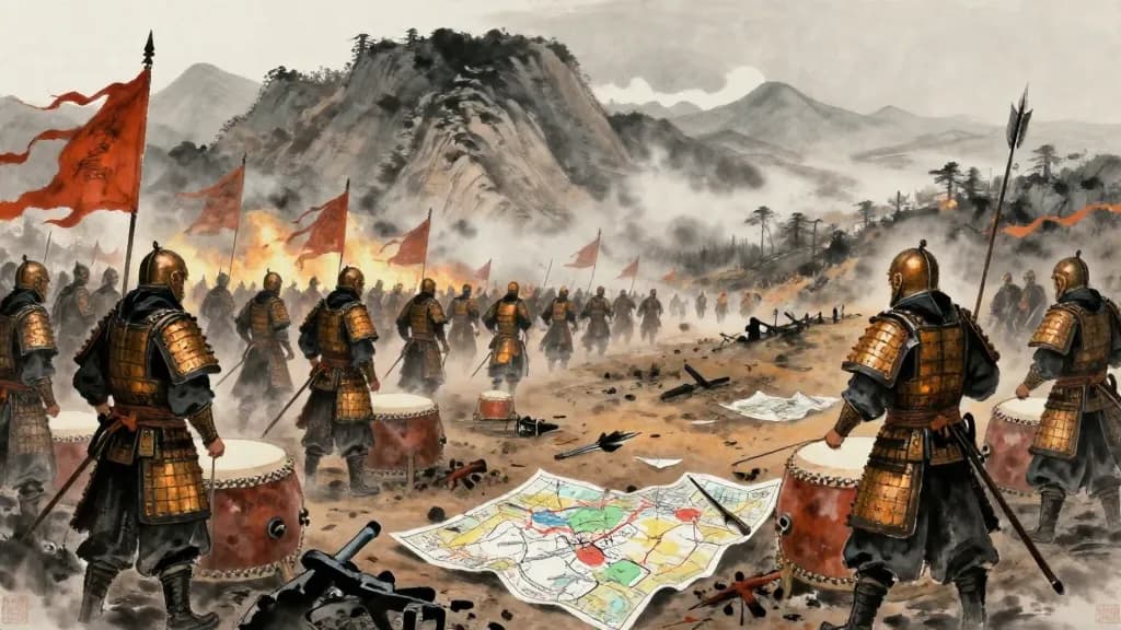 十二陵 (The Twelve Principles) — Chinese ink painting