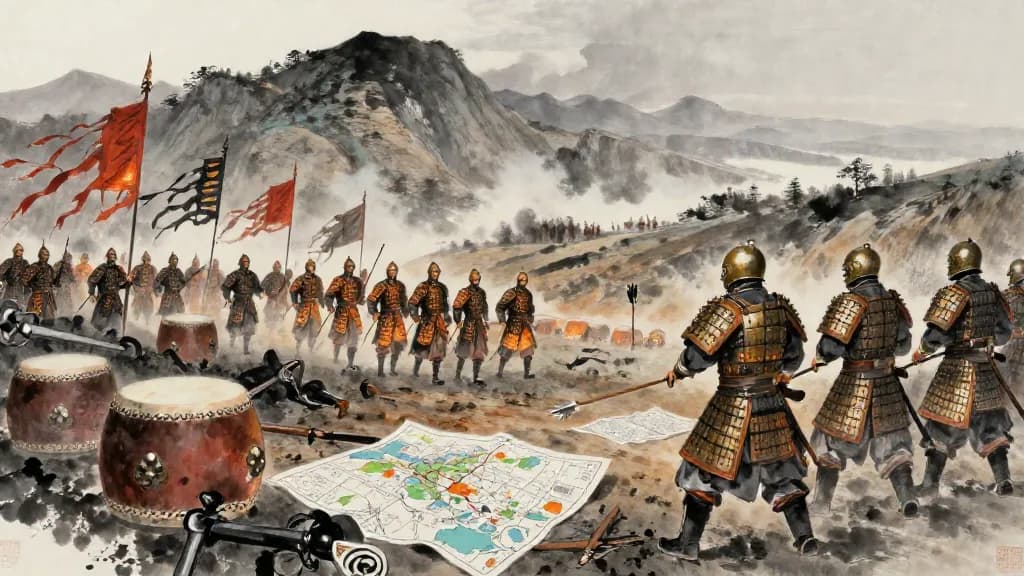 武議 (Deliberations on Warfare) — Chinese ink painting