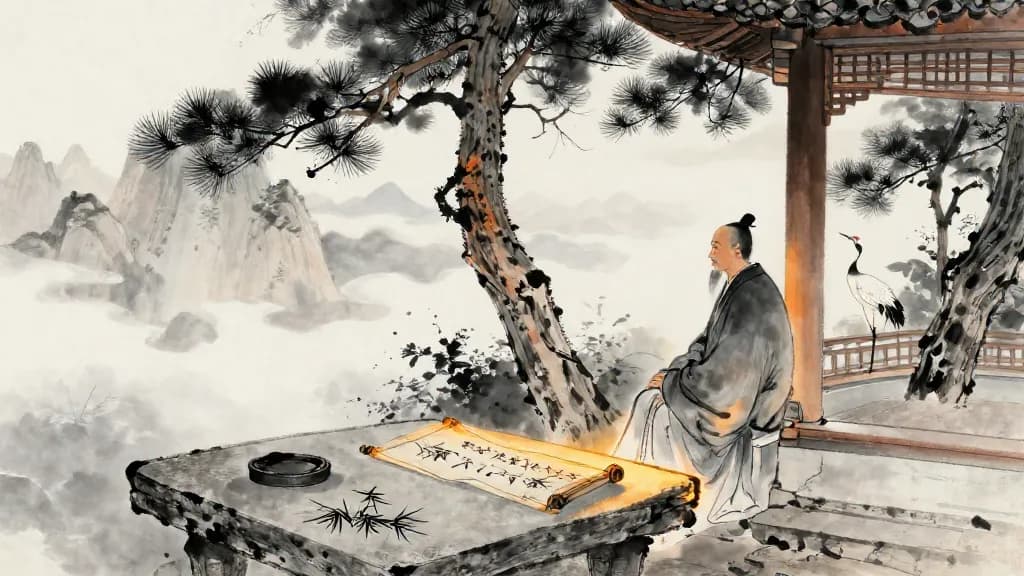 原官 (The Origins of Government) — Chinese ink painting