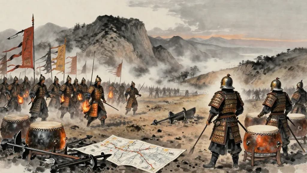 踵軍令 (Ordinance on the Follow-Up Army) — Chinese ink painting