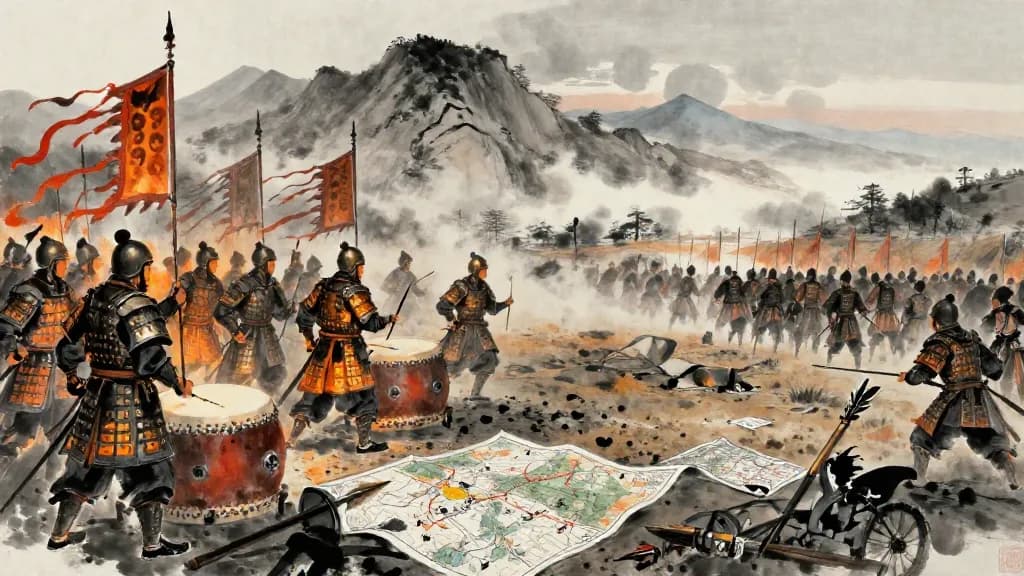 兵令下 (Military Orders, Part II) — Chinese ink painting