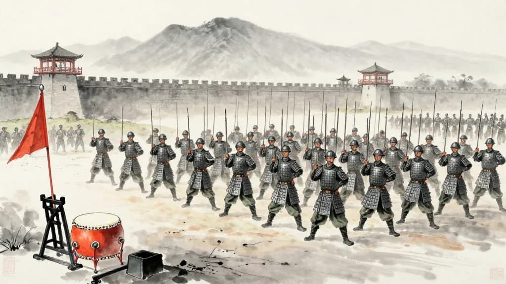 Weiliaozi (尉繚子) — Chinese ink painting