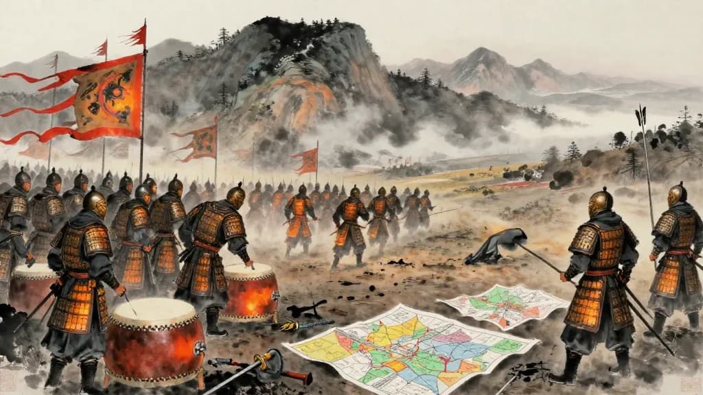 圖國 (Planning for the State) — Chinese ink painting