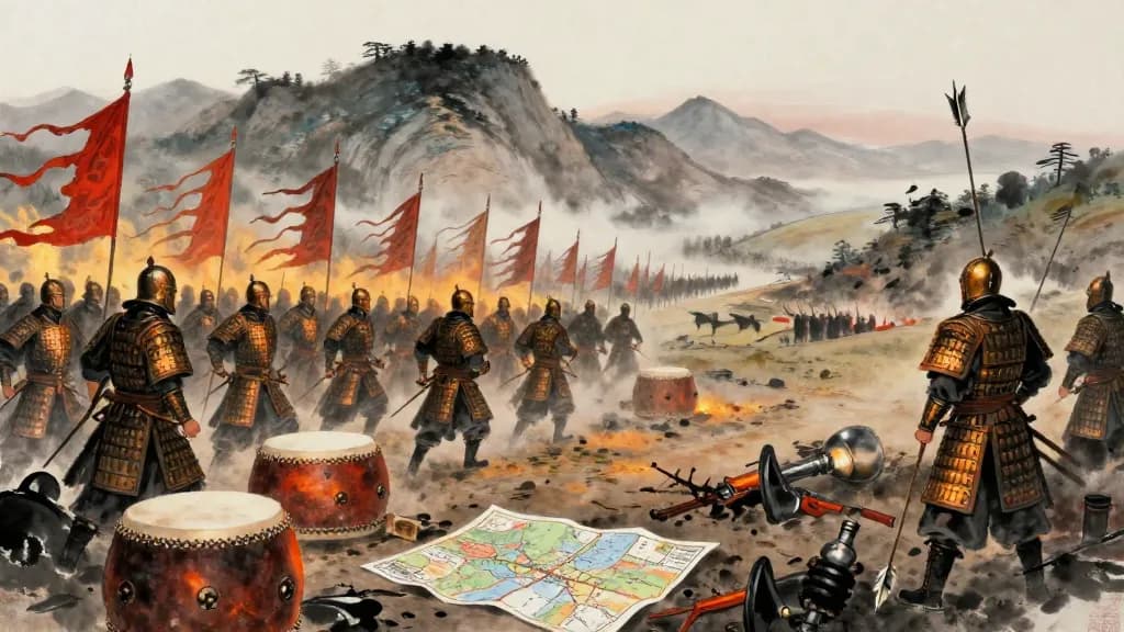 治兵 (Controlling the Army) — Chinese ink painting