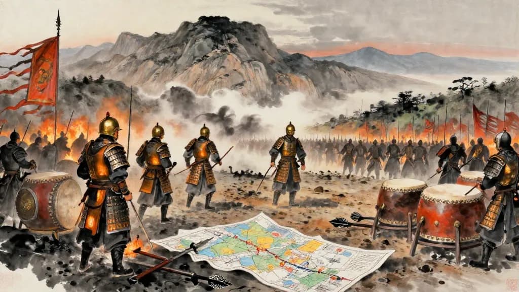 應變 (Responding to Change) — Chinese ink painting