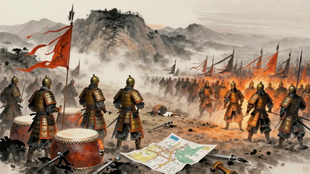 榮辱 (Honor and Disgrace) — Chinese ink painting