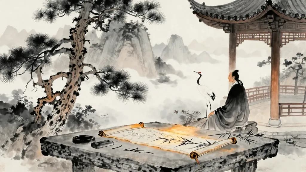 王制 (The Regulations of a King) — Chinese ink painting