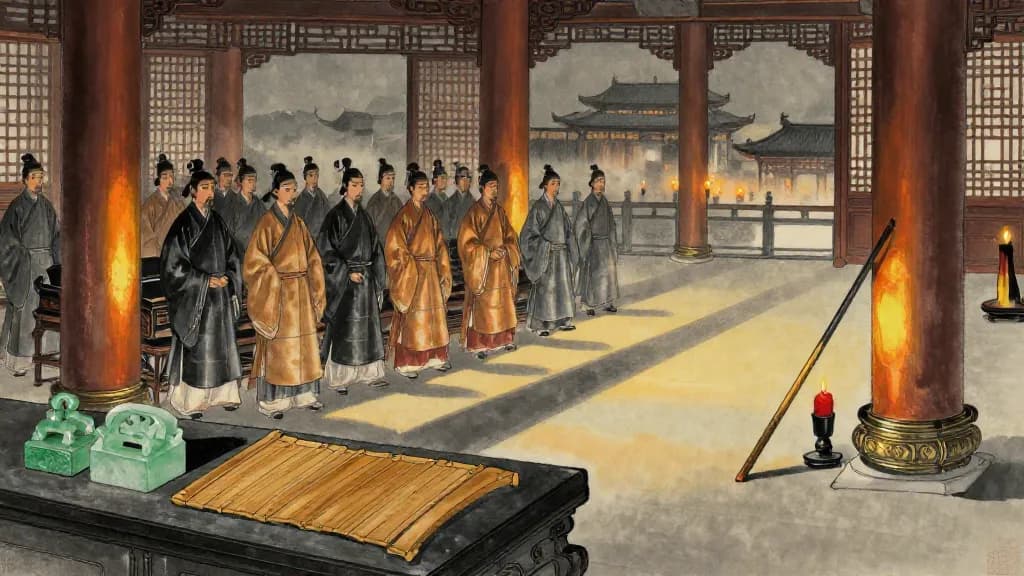 王霸 (Kings and Hegemons) — Chinese ink painting