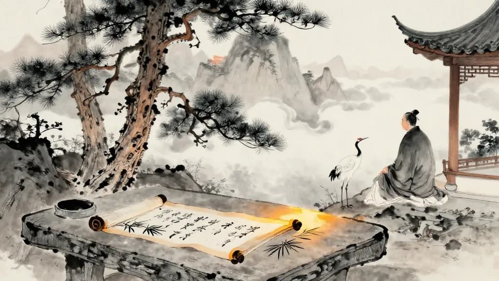 臣道 (The Way of the Minister) — Chinese ink painting
