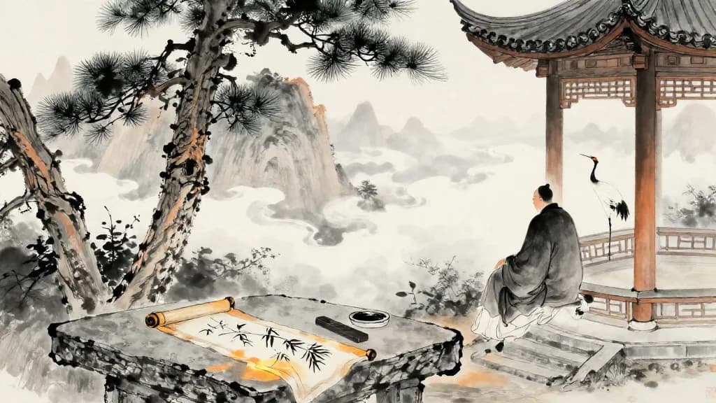 禮論 (Discourse on Ritual) — Chinese ink painting