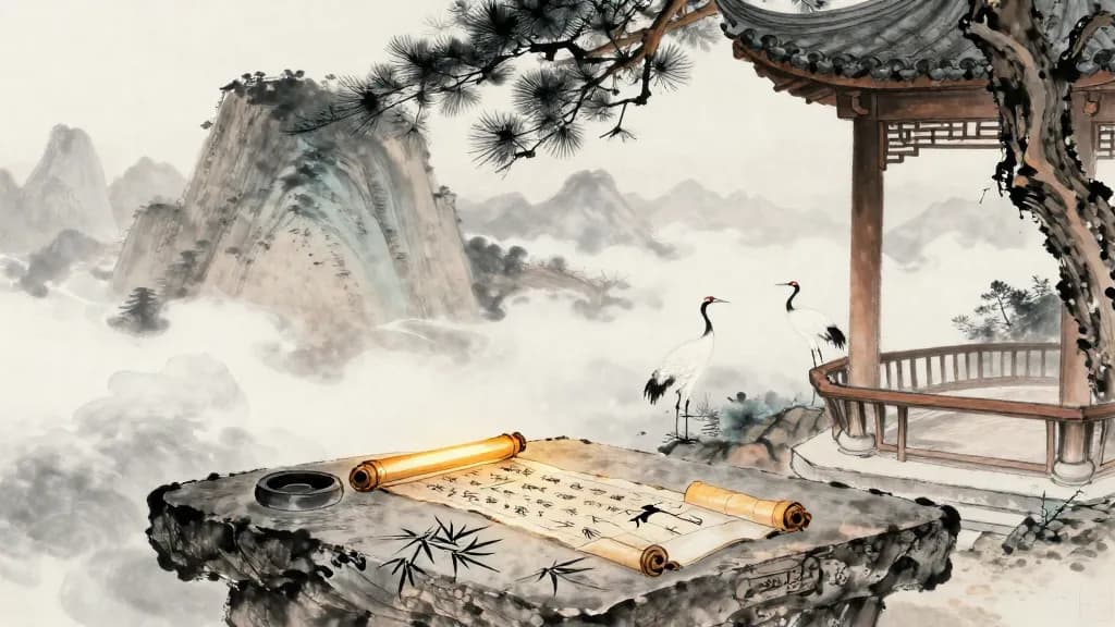 子道 (The Way of the Son) — Chinese ink painting