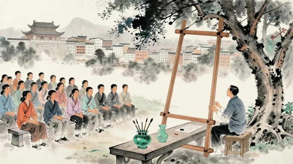 Xunzi (荀子) — Chinese ink painting