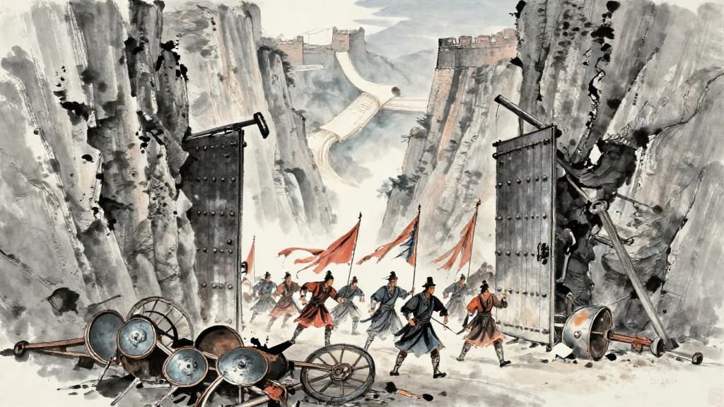 秦策四 (Stratagems of Qin IV) — Chinese ink painting