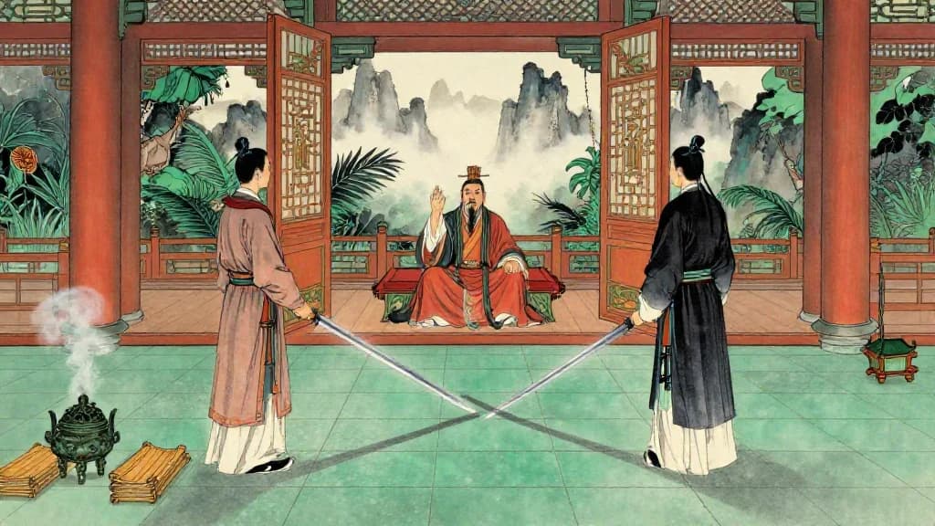 楚策一 (Stratagems of Chu I) — Chinese ink painting