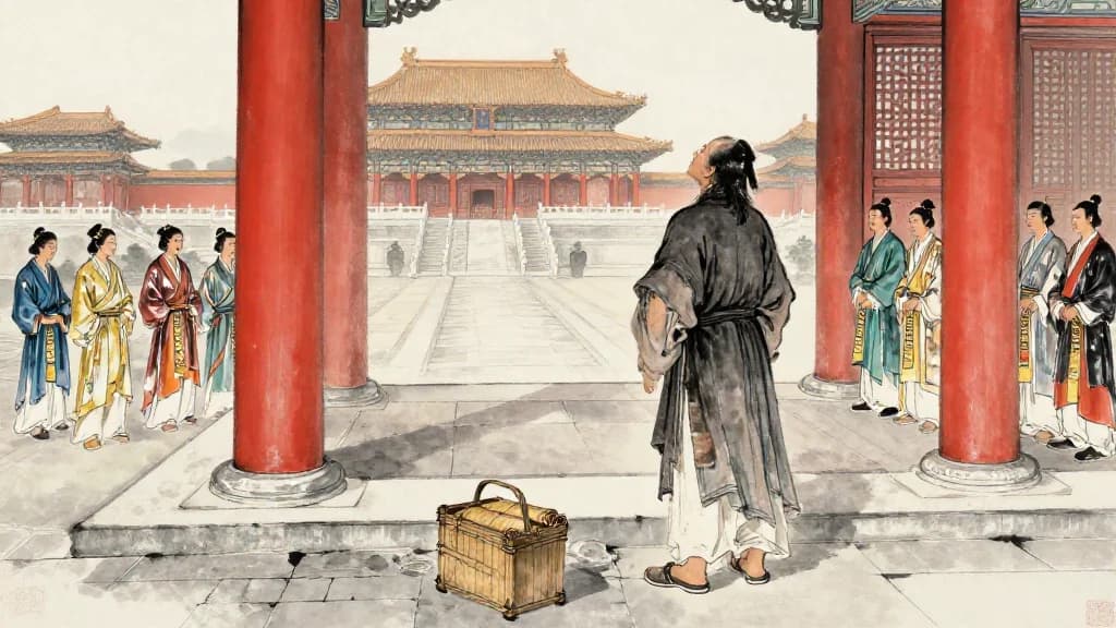 楚策三 (Stratagems of Chu III) — Chinese ink painting