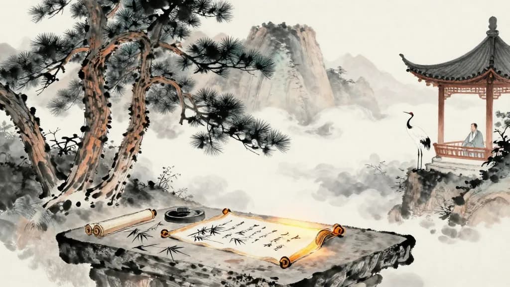 胠篋 (Rifling Through Trunks) — Chinese ink painting