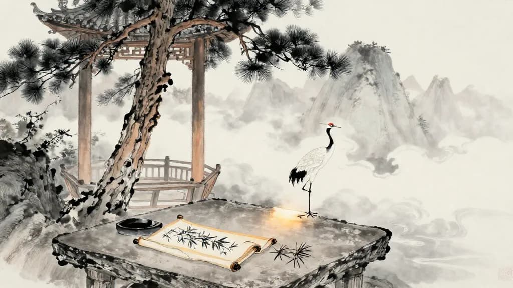繕性 (Mending the Inborn Nature) — Chinese ink painting
