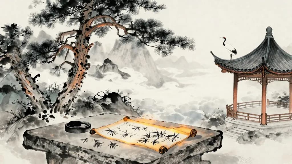 田子方 (Tian Zifang) — Chinese ink painting