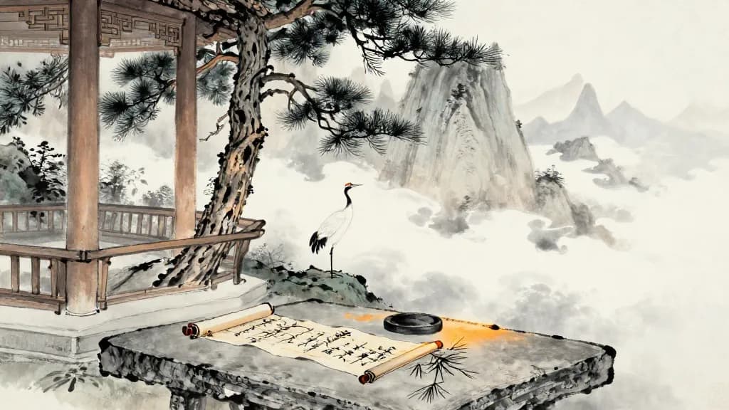 外物 (External Things) — Chinese ink painting