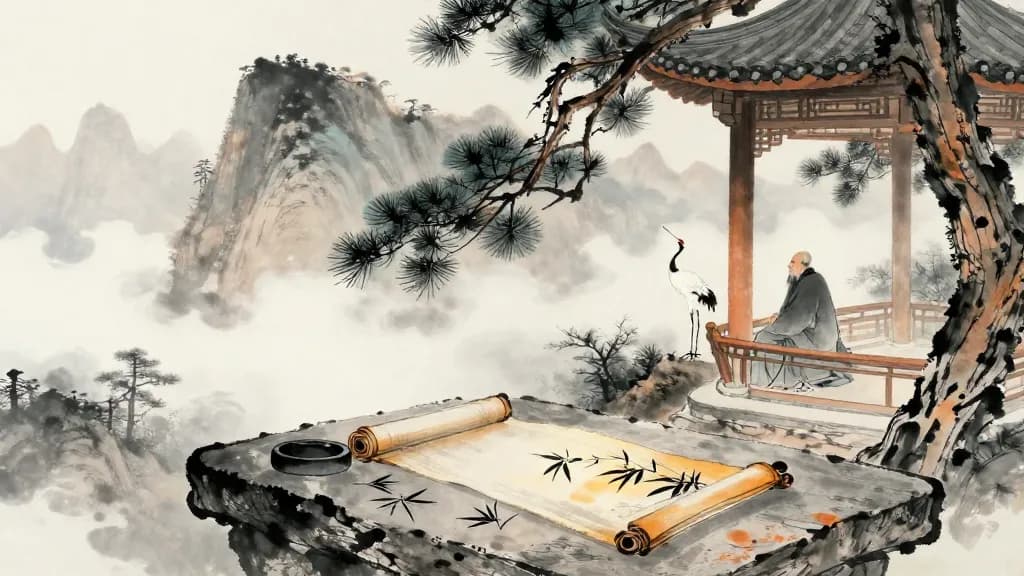 讓王 (Abdication) — Chinese ink painting