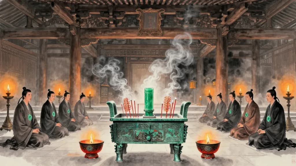 漁父 (The Old Fisherman) — Chinese ink painting