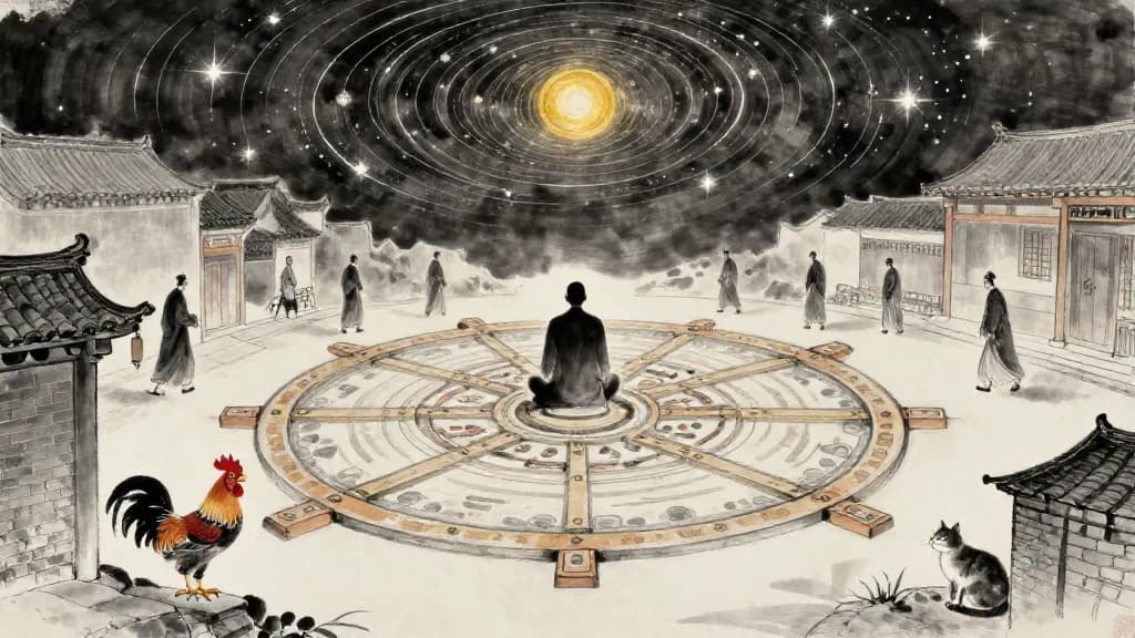 揚權 (Wielding Power) — Chinese ink painting