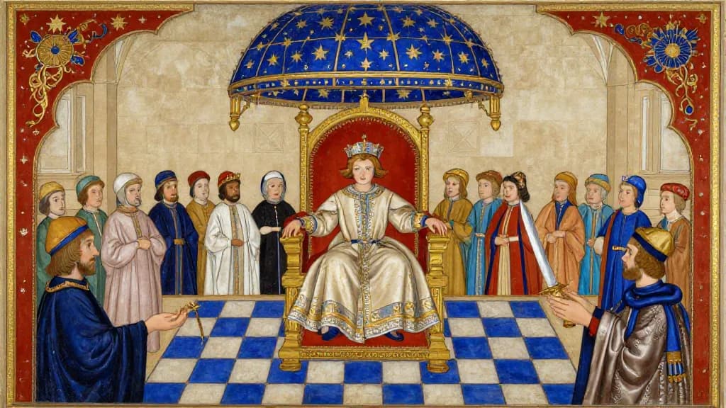 The Reign of Ardeshir Shirui — Persian miniature painting