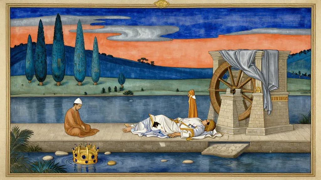 The Reign of Yazdegerd III (Part 3 — The End) — Persian miniature painting