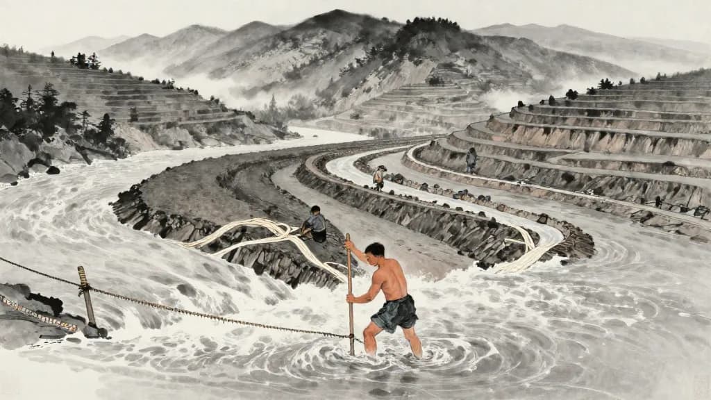 夏本紀 (Annals of the Xia) — Chinese ink painting