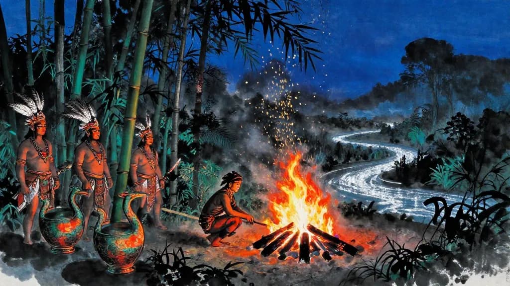 楚世家 (Hereditary House of Chu) — Chinese ink painting