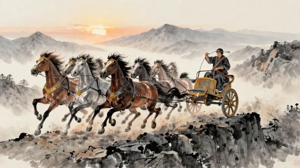 趙世家 (Hereditary House of Zhao) — Chinese ink painting