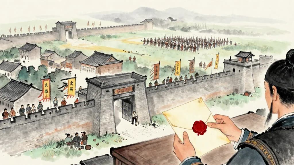 謀攻 (Attack by Stratagem) — Chinese ink painting