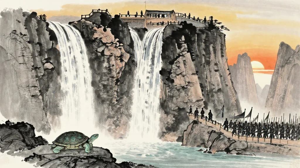 軍形 (Tactical Dispositions) — Chinese ink painting