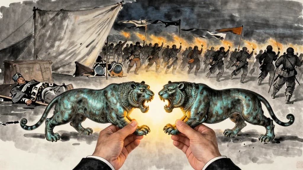 魏策四 (The Stratagems of Wei IV) — Chinese ink painting